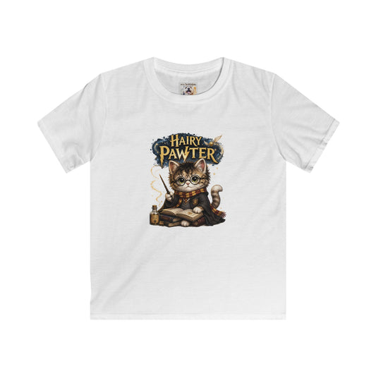 Hairy Pawter - Kids Tee — Magical Cat Wizard Shirt