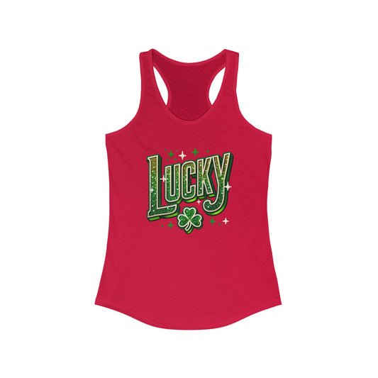 Women's Ideal Racerback Tank - Lucky