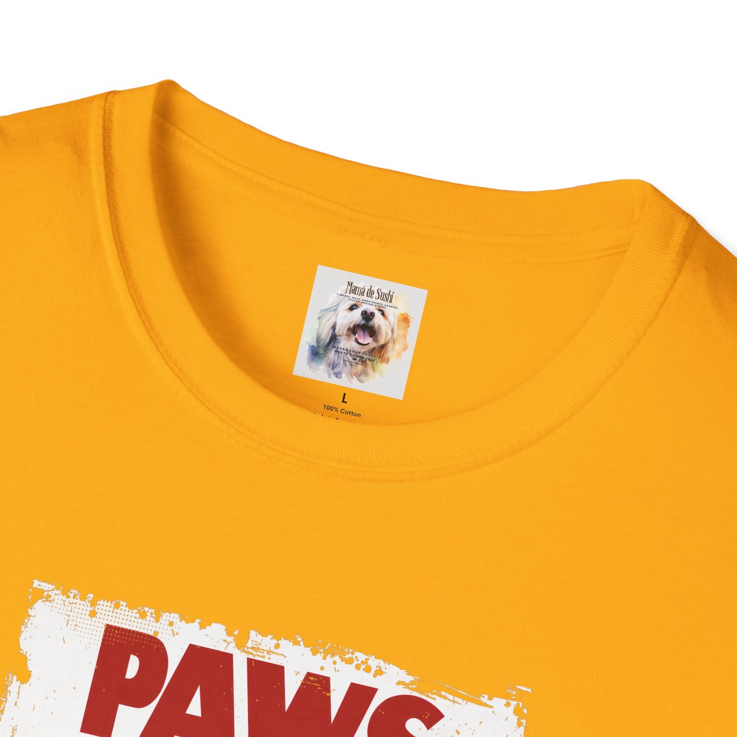 Paws - Jaws Cat - Kitty - MamaDeSushi - Unisex Softstyle T-Shirt
