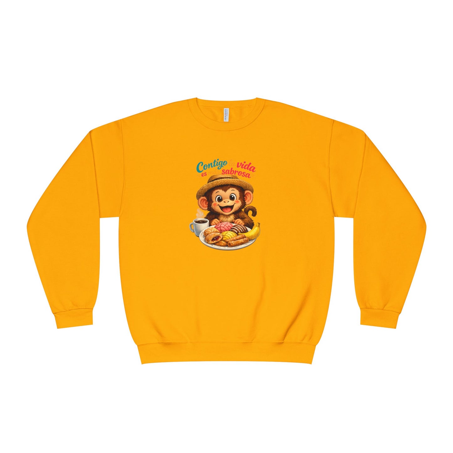 Unisex NuBlend® Crewneck Sweatshirt - Contigo La Vida Es Mas Sabrosa