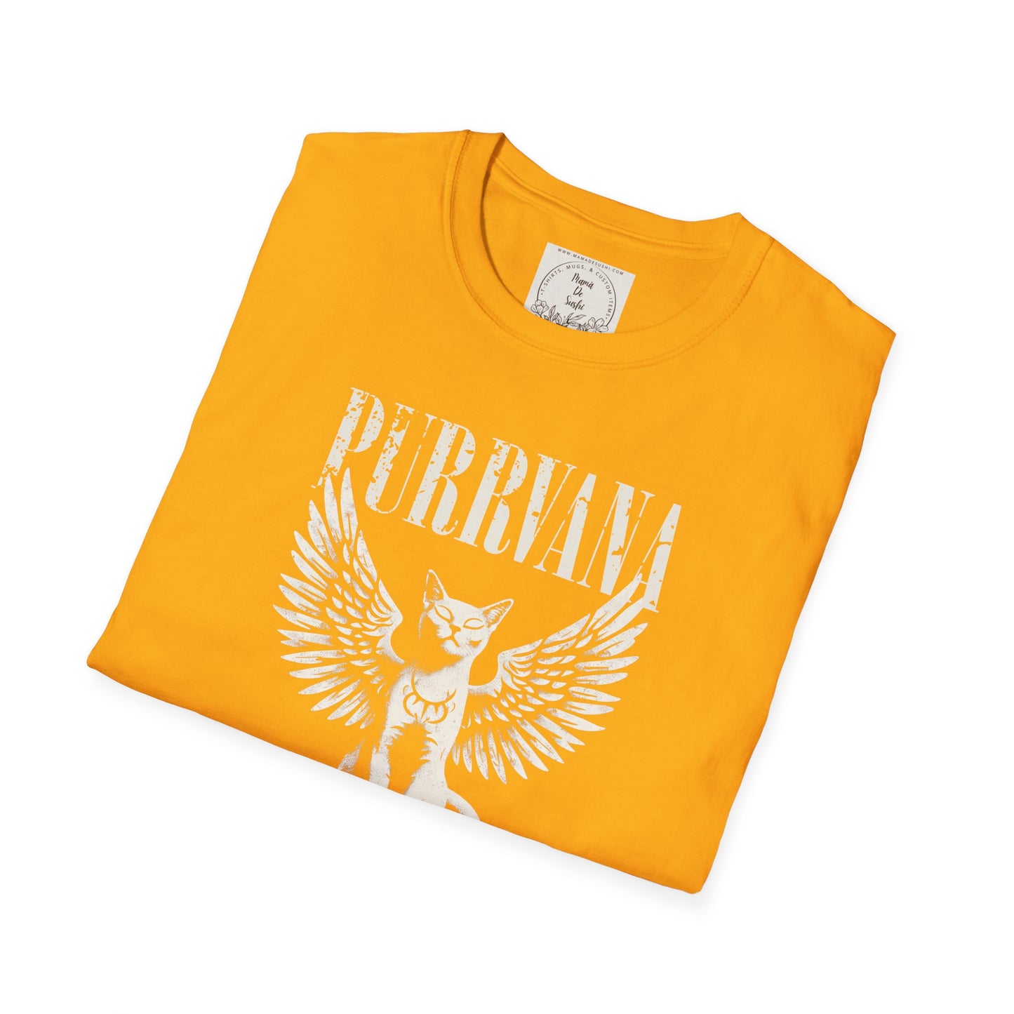 Purrvana - Cat - Kitty - MamaDeSushi - Unisex Softstyle T-Shirt