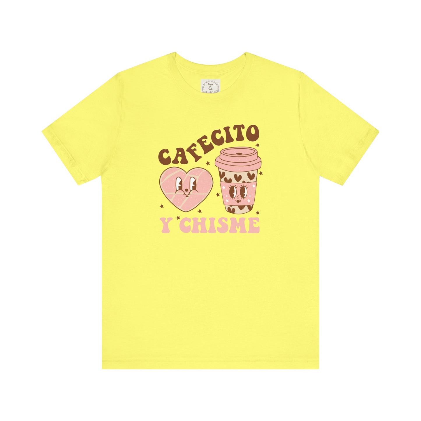 Cafecito y Chisme - Cafe Y Conchas - MamaDeSushi - Unisex Jersey Short Sleeve Tee