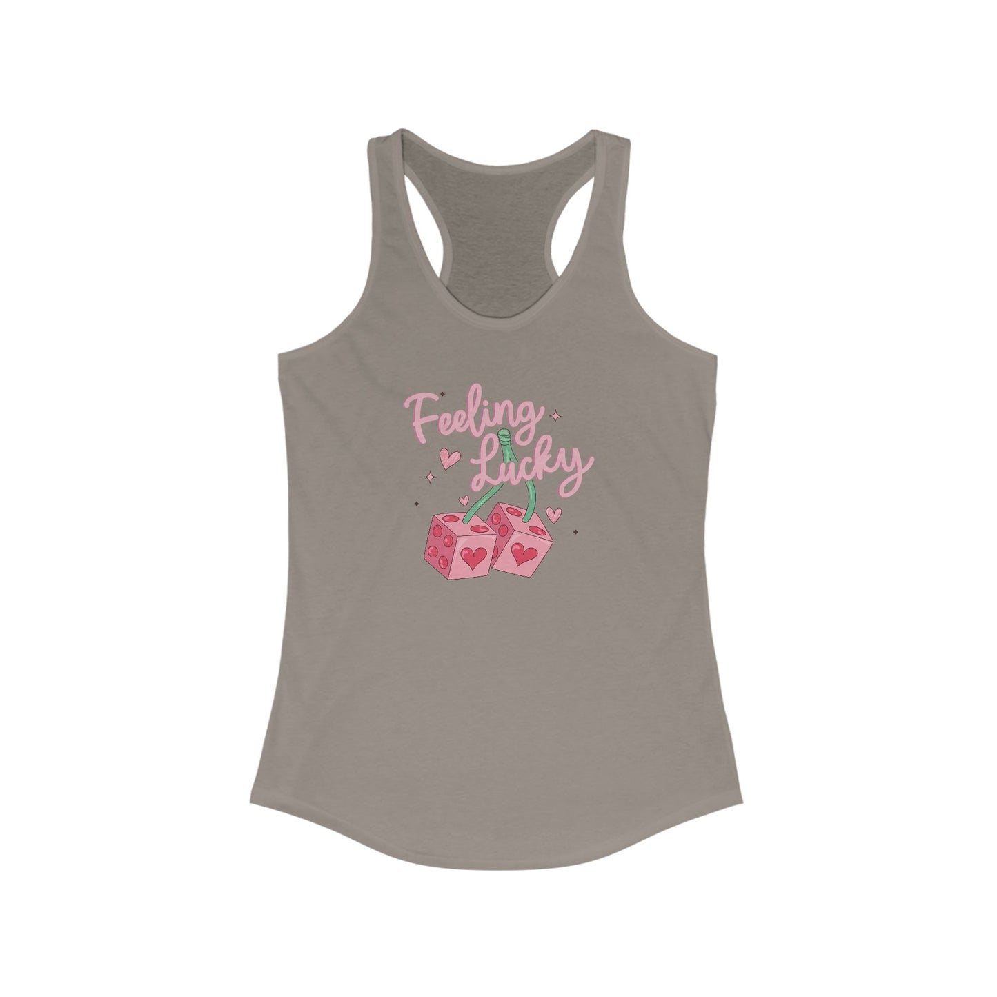 Racerback Tank - Feeling Lucky Women's Sleeveless Top Shirt