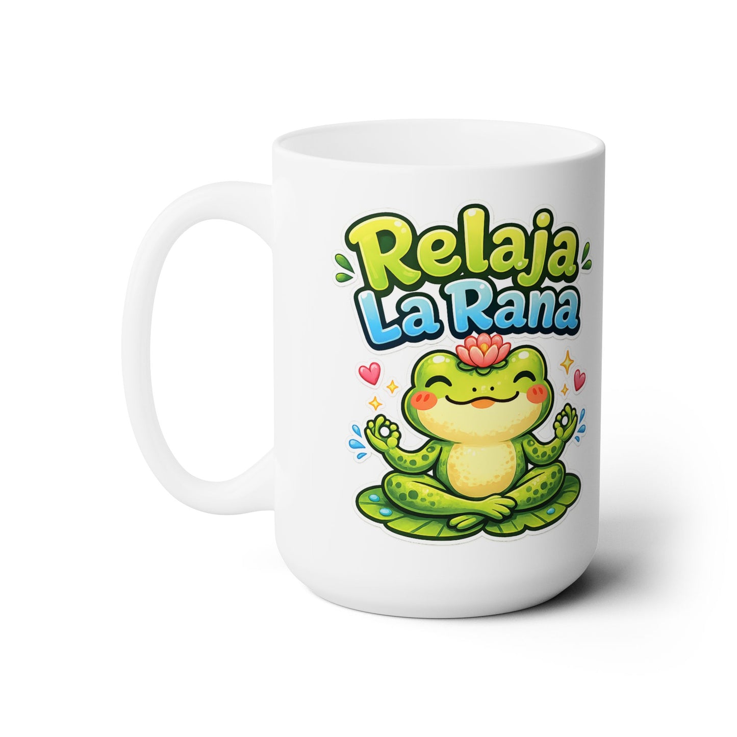 Ceramic Mug 15oz - Relaja La Rana