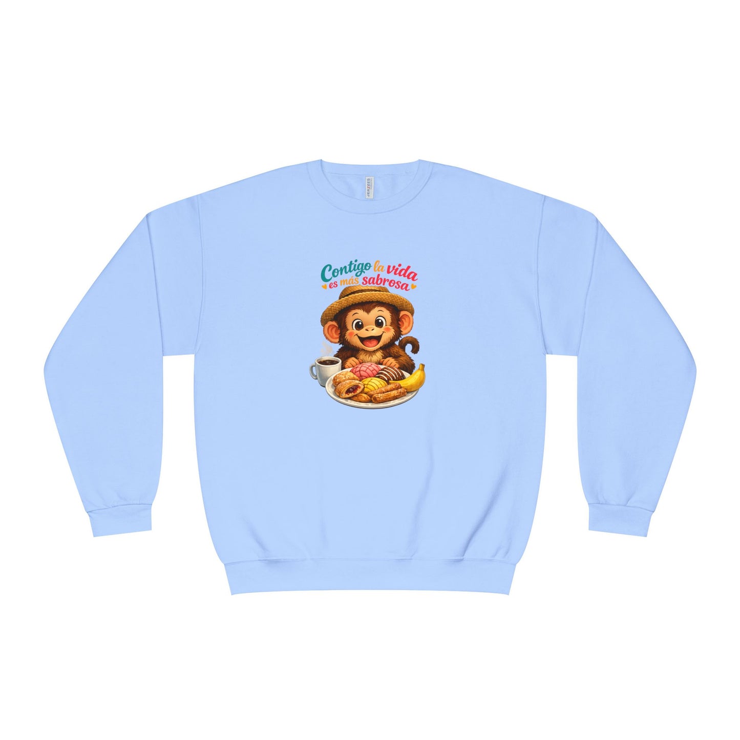 Unisex NuBlend® Crewneck Sweatshirt - Contigo La Vida Es Mas Sabrosa