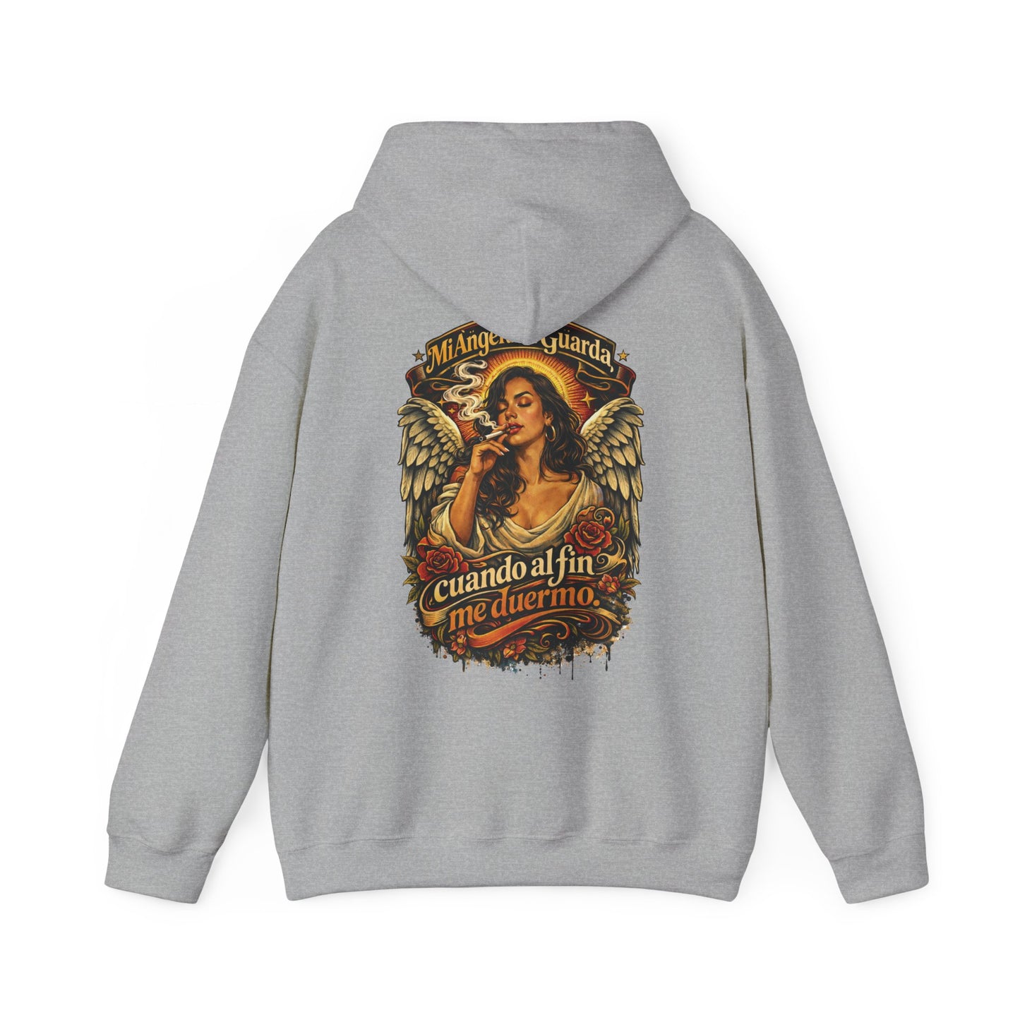 Unisex Heavy Blend™ Hooded Sweatshirt - Angel de Mi Guarda
