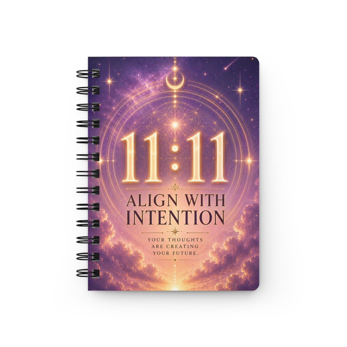 11:11 Align With Intention Spiral Journal — Guided Manifestation Notebook