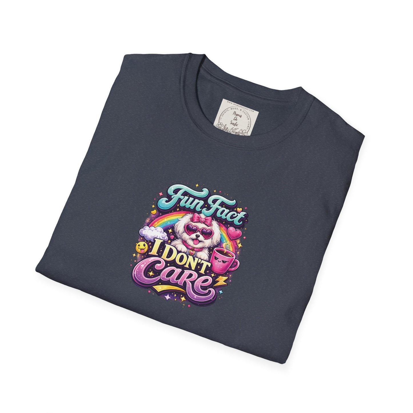 Unisex Softstyle T-Shirt - Fun Fact, I don't care - Maltese