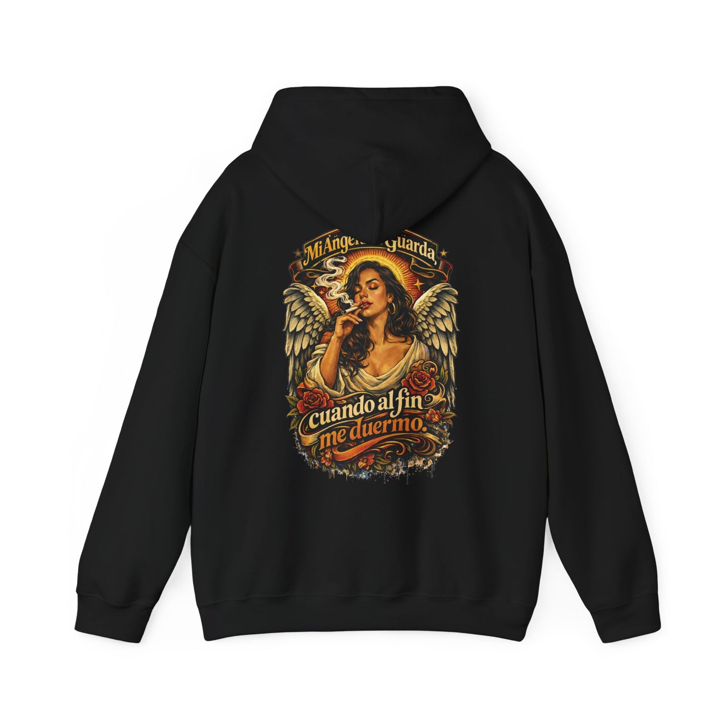 Unisex Heavy Blend™ Hooded Sweatshirt - Angel de Mi Guarda