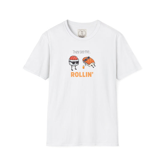 They See Mee...Rollin' - Sushi - MamaDeSushi - Unisex Softstyle T-Shirt