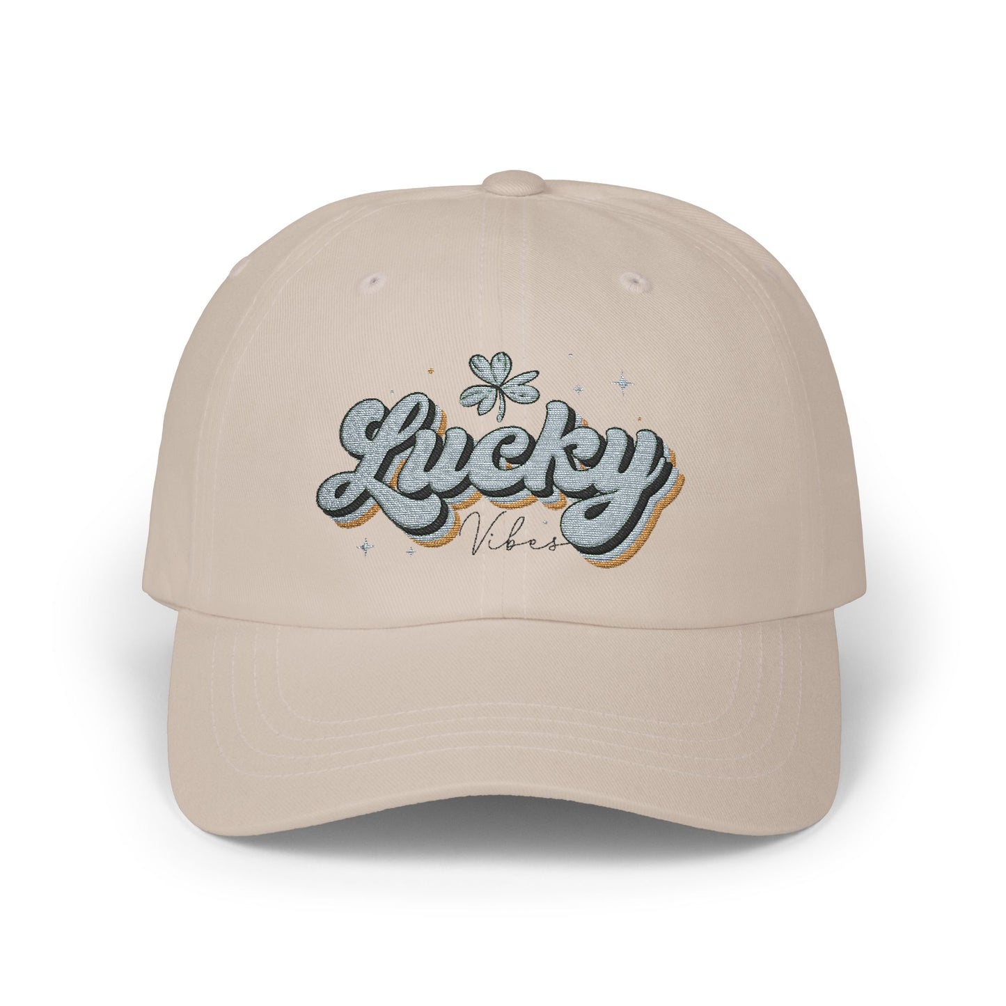 Embroidered Cap, Lucky Design, Vintage Style Hat, Cool Baseball Cap, Men or Woman Gift