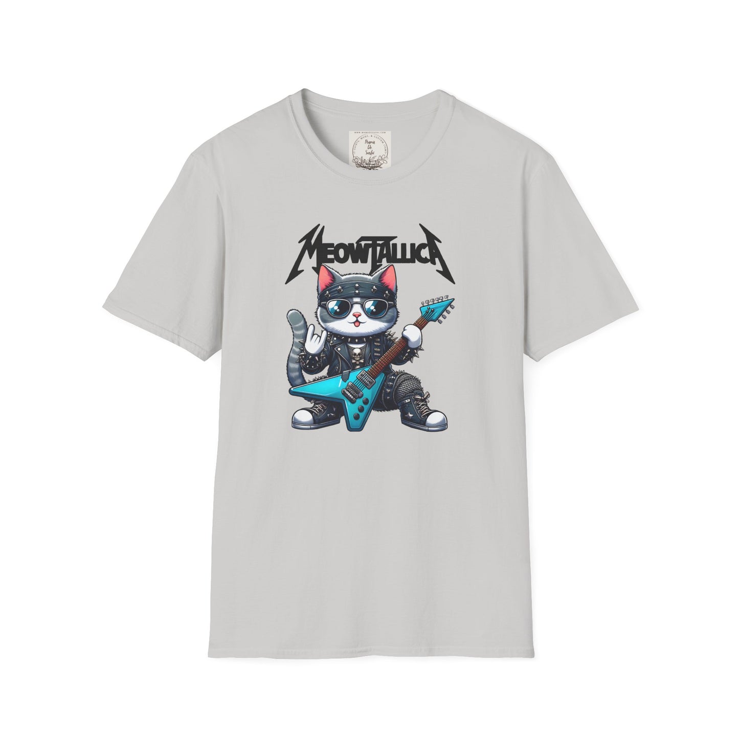 MeowTallica - Cat - Kitty - MamaDeSushi - Unisex Softstyle T-Shirt