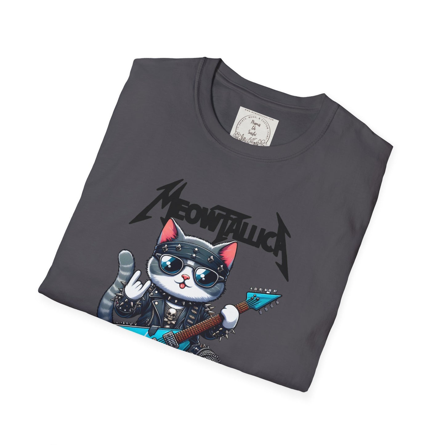 MeowTallica - Cat - Kitty - MamaDeSushi - Unisex Softstyle T-Shirt