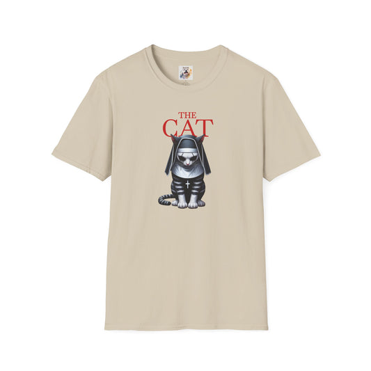 Cat Kitty Unisex Softstyle T-Shirt Nun Design